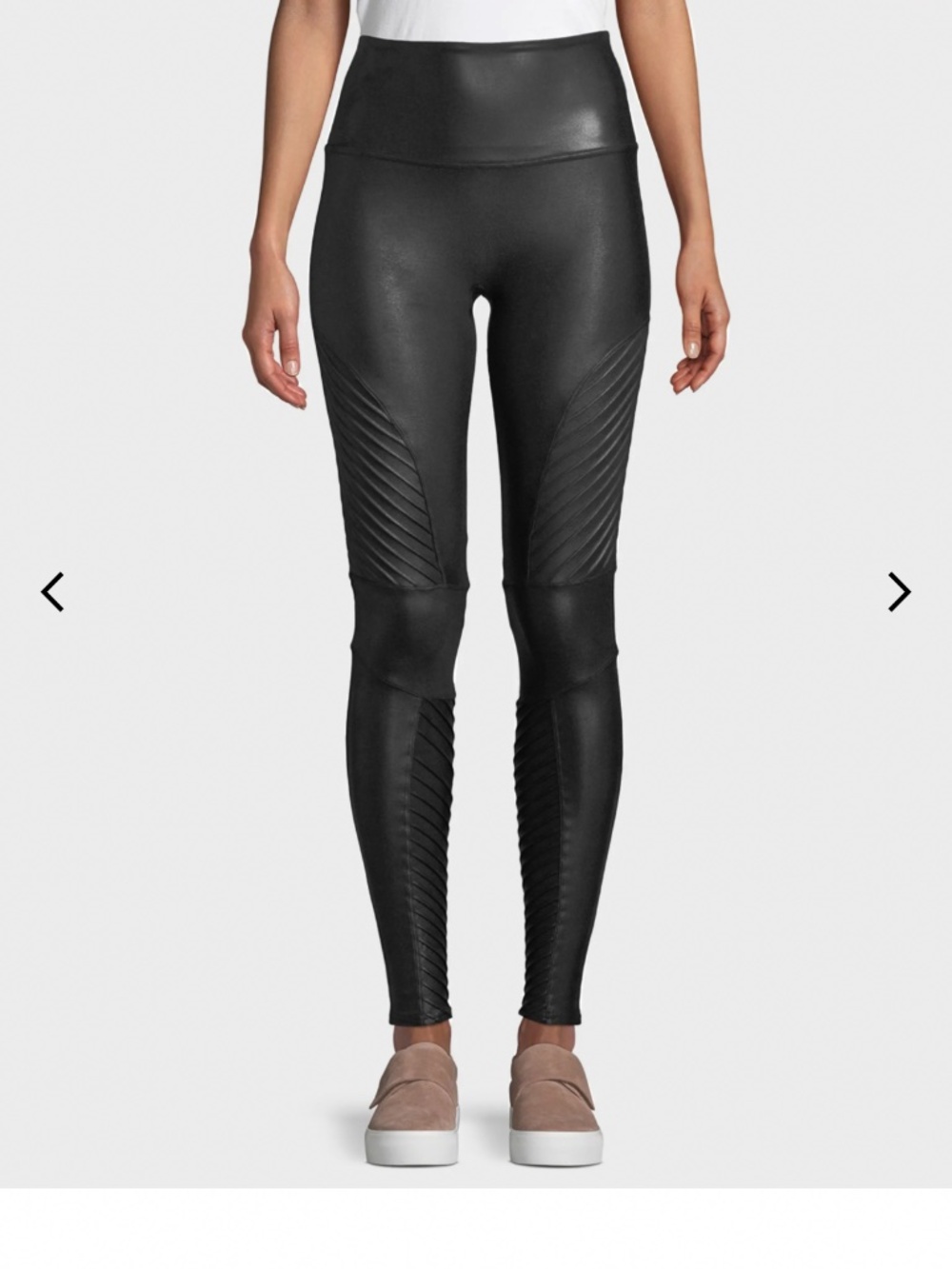 Spanx Moto faux leather look leggings small